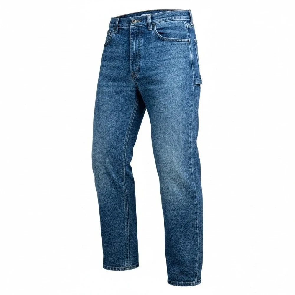 Carhartt B17 DST Relaxed Fit Tapered Leg Blue Denim Jeans Mens 36x32 (35x31.5)